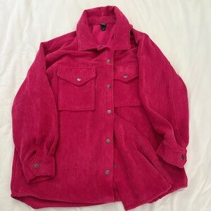 Wild Fable Large Pink Corduroy Shacket
